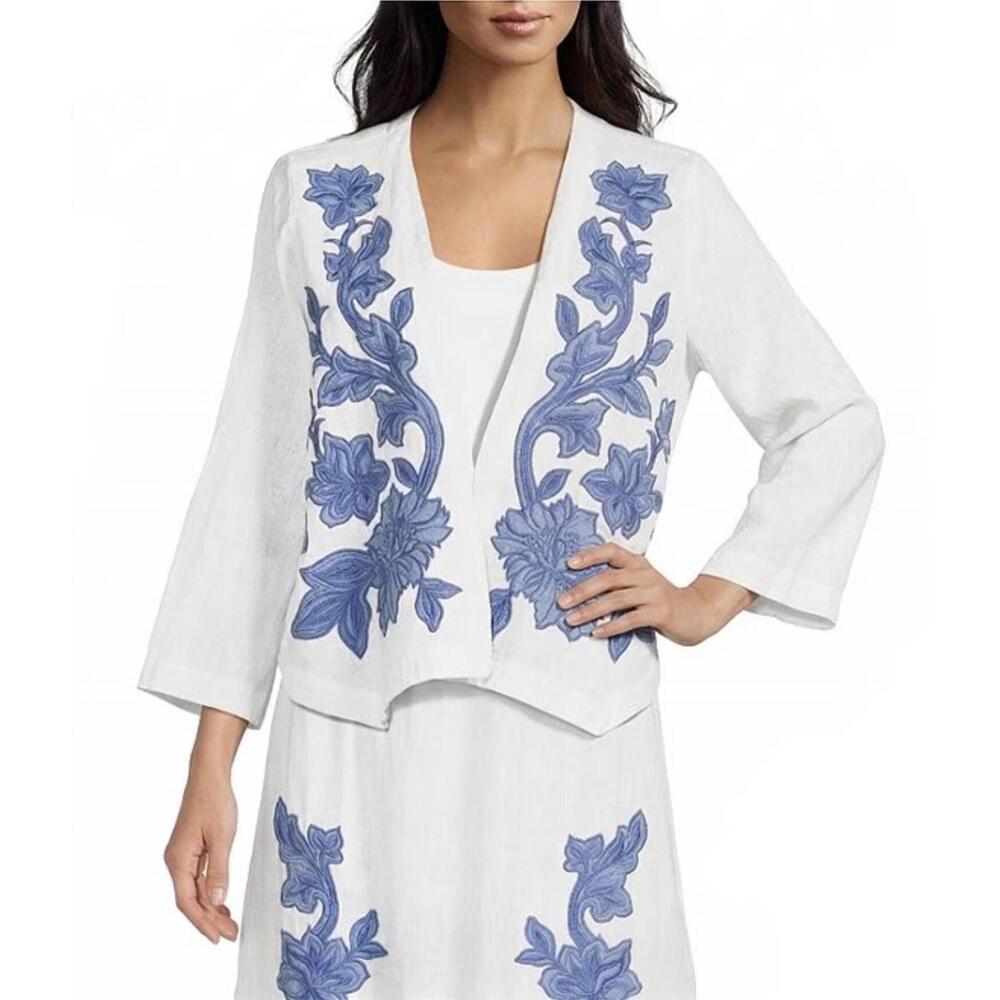NEW JOHNNY WAS linen bolero in henrik